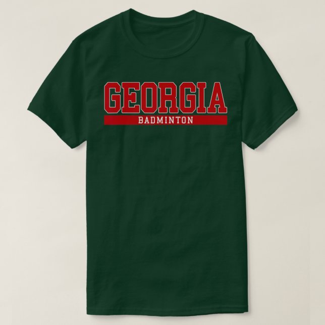 Georgia Badminton  T Shirt (Design framsida)