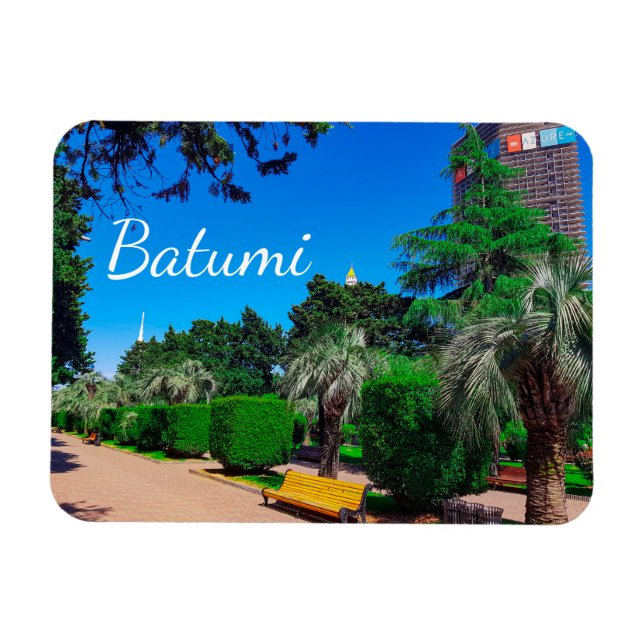 Georgia Batumi Architecture Landscape Park Magnet (Horisontell)