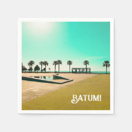 Georgia Batumi Architecture liggande Pappersservett