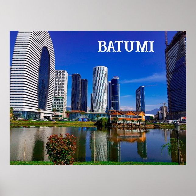 Georgia Batumi Architecture liggande Poster (Framsidan)