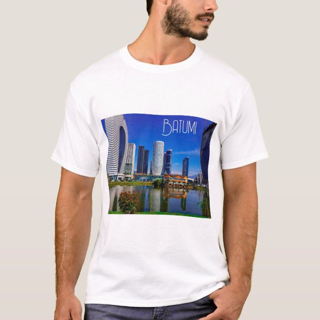 Georgia Batumi Architecture liggande T Shirt (Framsida)