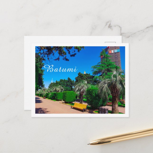 Georgia Batumi Architecture liggande Vykort (Fram/Back In Situ)