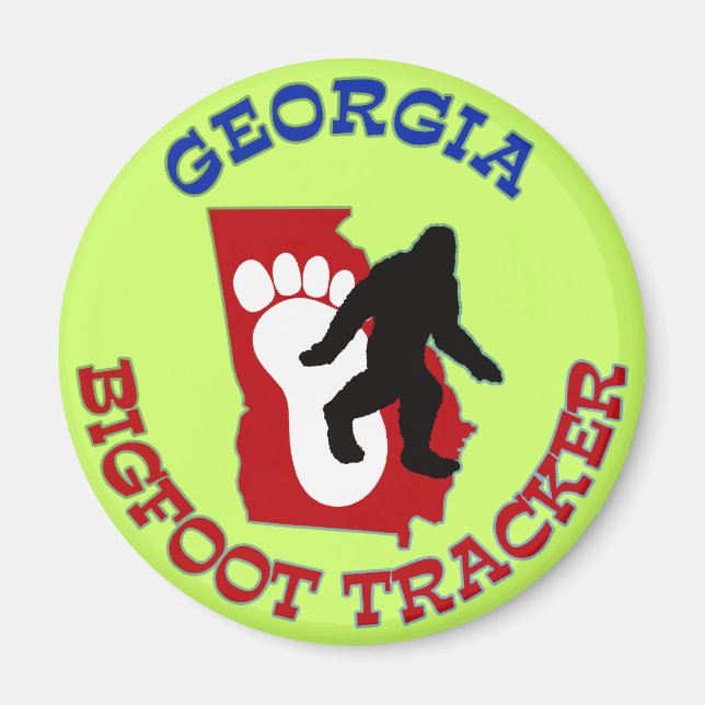 Georgia Bigfoot Tracker Magnet (Framsidan)