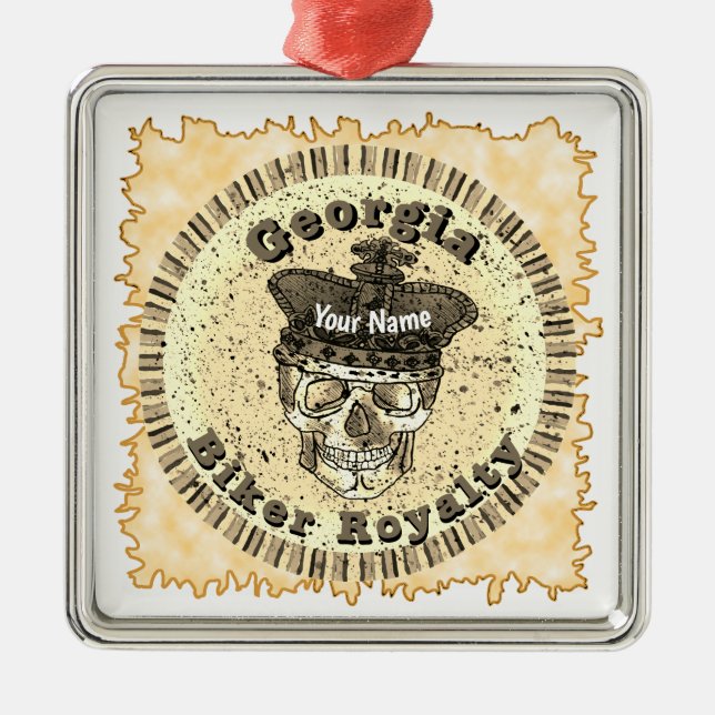 Georgia Biker  Julgransprydnad Metall (Framsidan)