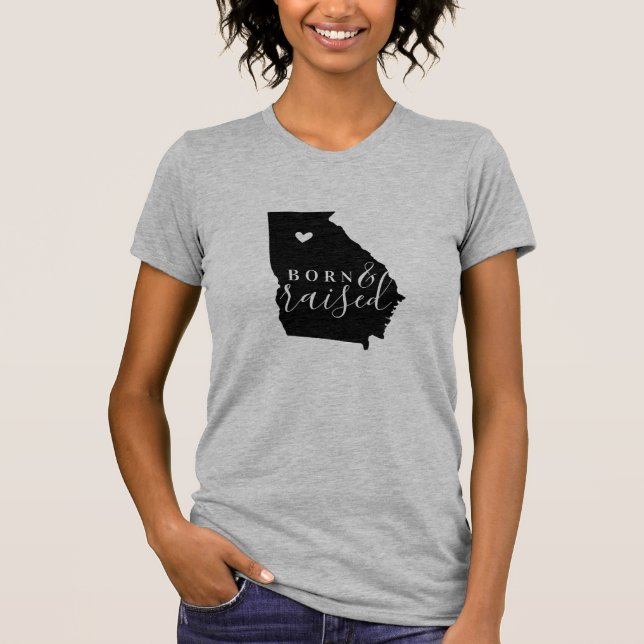 Georgia Born and Razed State Tee (Framsida)