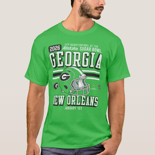 Georgia Bulldogs Sugar Bowl CFP Quarterfinal 20252 T Shirt (Framsida)