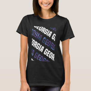 Georgia Camo Mönster Lila Camouflage T Shirt