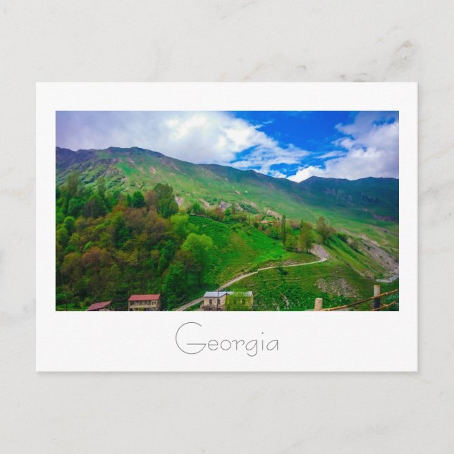 Georgia Caucusbergs liggande natur Vykort (Framsida)