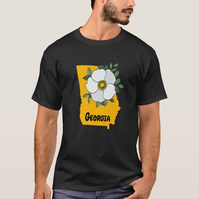Georgia Cherokee Ro Flower T Shirt (Framsida)