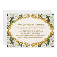 Georgia Cherokee Rose Foto Bröllopsinbjudan
