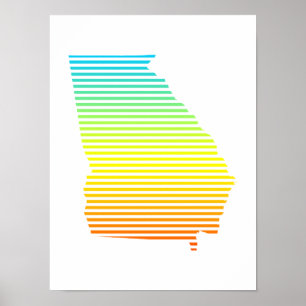 georgia chill-fade poster