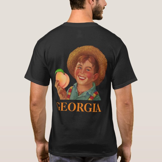 GEORGIA FARMER (Klassisk Retro) T-Shirt (Baksida)