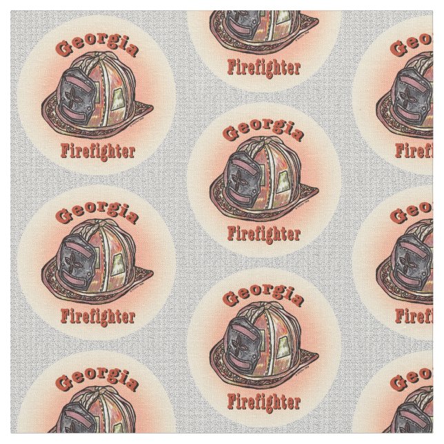 Georgia Firefighter Tyg (Närbild)