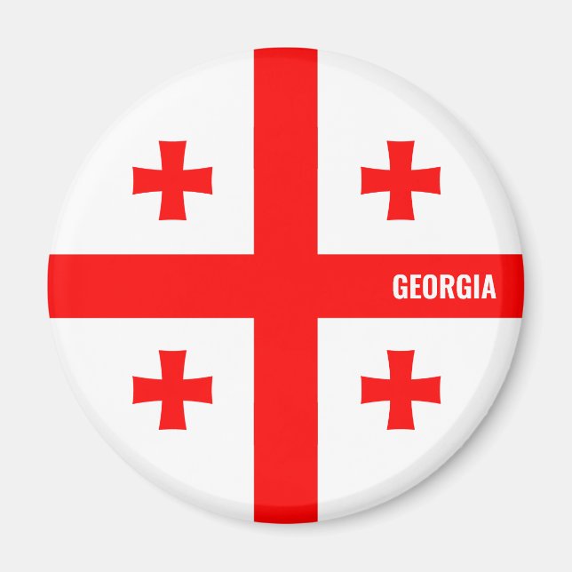 Georgia Flag Charming Patriotic Magnet (Framsidan)