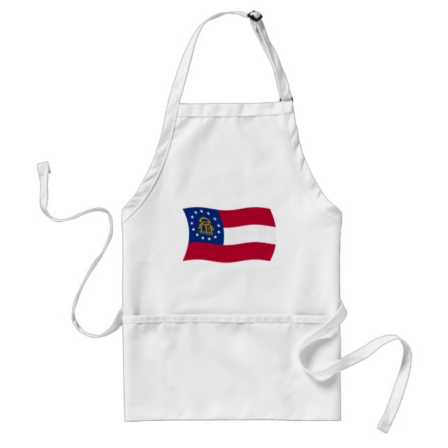 Georgia Flagga Apron Förkläde (Framsidan)