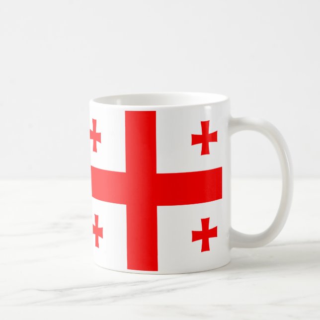 Georgia Flagga Ceramic Mugg (Höger)