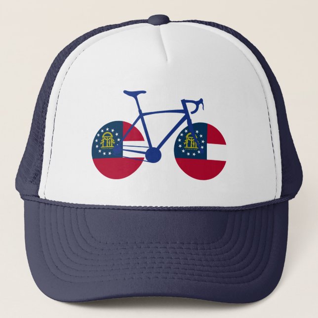 Georgia Flagga Cycling Keps (Framsida)