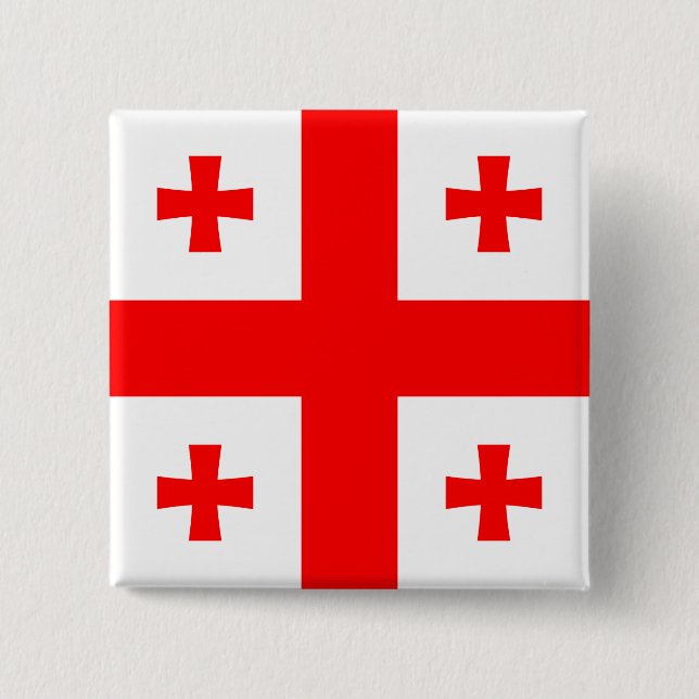 Georgia flagga knapp (Framsida)