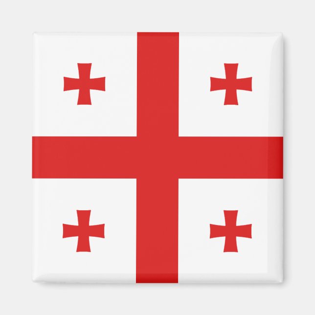 Georgia Flagga Magnet (Framsidan)
