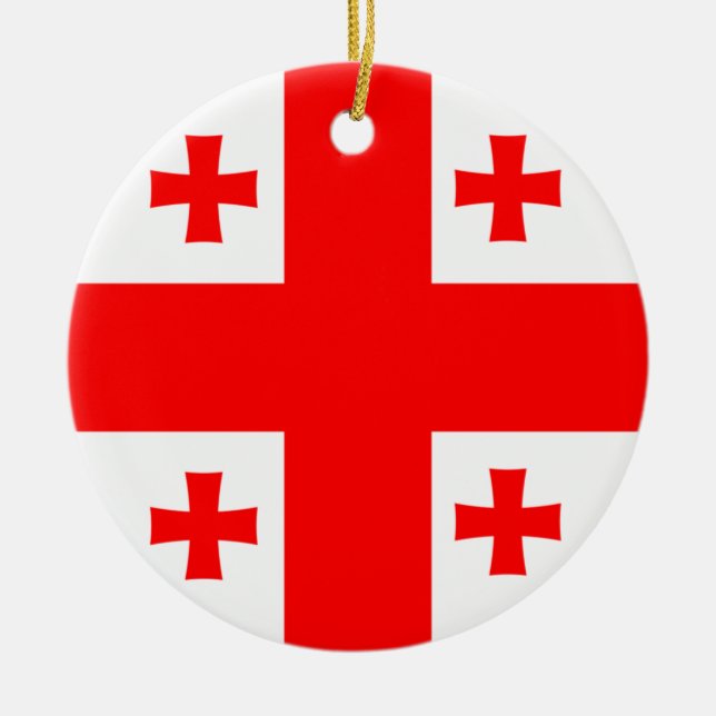 Georgia flagga Ornament (Framsidan)