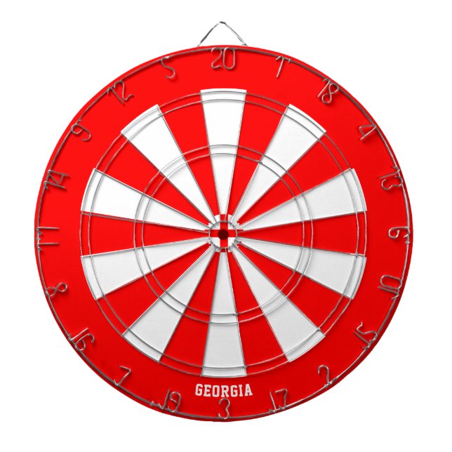 Georgia Flagga Patriots Bullseye Darttavla (Framsidan)