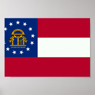 Georgia flagga poster