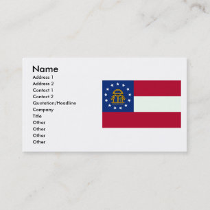 Georgia flagga visitkort
