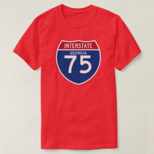 Georgia GA I-75 skyddar den Interstate huvudvägen Tee
