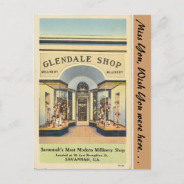 Georgia, Glendale Millinery Shop Vykort