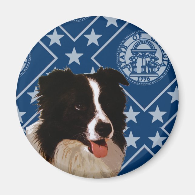 Georgia Gräns Collie Magnet (Framsidan)
