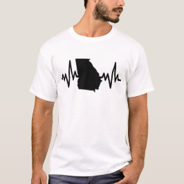 Georgia heartbeat design unisex t shirt
