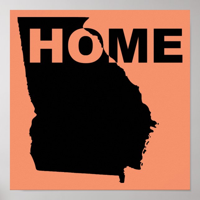Georgia Home Away from State Poster Sign (Framsidan)