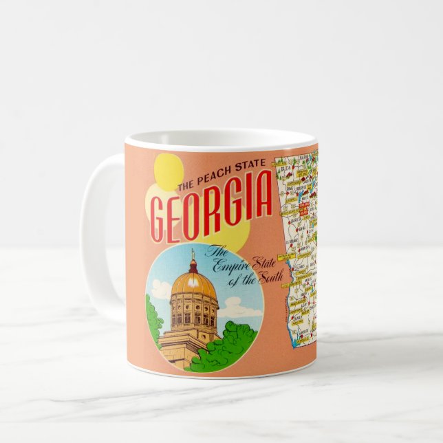 Georgia Karta Kaffemugg (Framsida vänster)