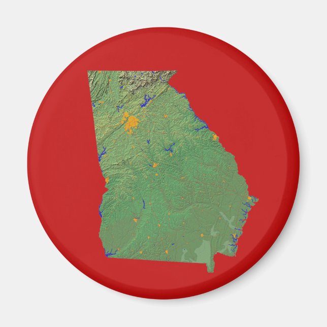Georgia Karta Magnet (Framsidan)