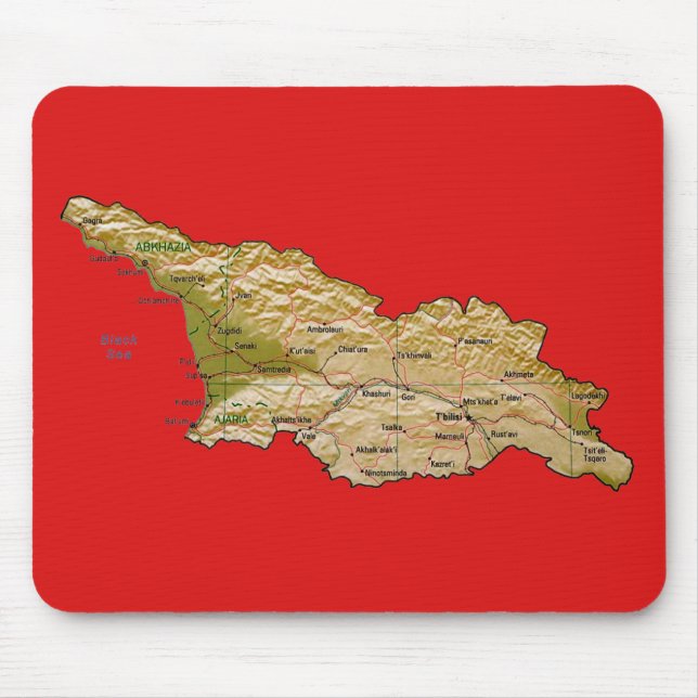 Georgia Karta Mousepad Musmatta (Framsidan)