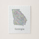 Georgia karta pussel
