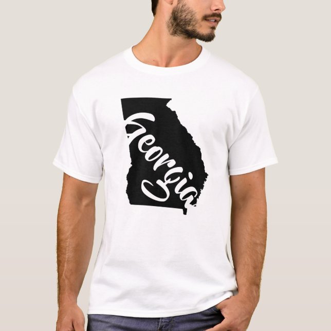 Georgia-karta T Shirt (Framsida)