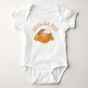 Georgia Kid Peach Cobbler Southern Dessert Foodie Tee Shirt