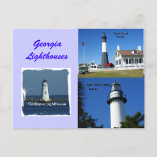 Georgia Lighthouses Vykort