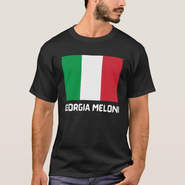 Georgia Meloni-Italienska Hero Flagga_1 T Shirt (Framsida)