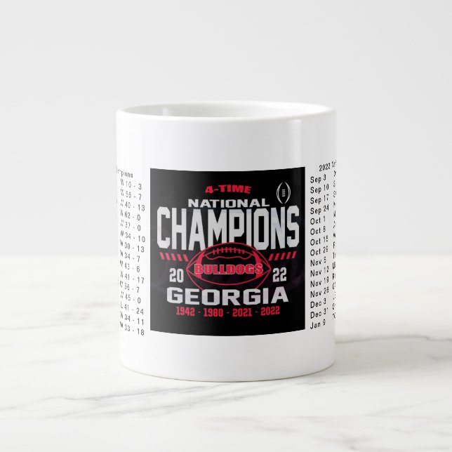 Georgia National Champions Mugg Jumbo Mugg (Framsidan)