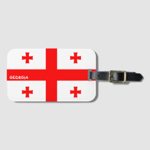 Georgia National Flagga Patriotic Bagagebricka