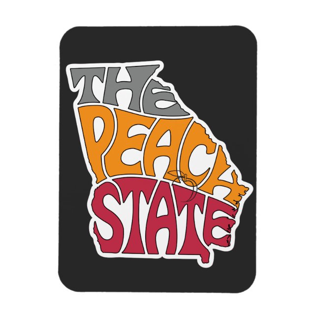 Georgia Nickname Ord Art Magnet (Vertikal)