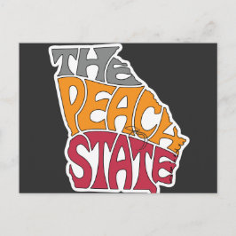 Georgia Nickname Ord Art Vykort