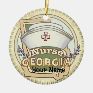 Georgia Nurse Julgransprydnad Keramik