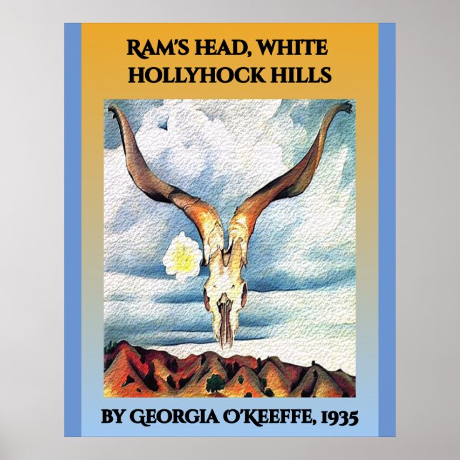 Georgia O’Keeffe 1935 Poster (Framsidan)