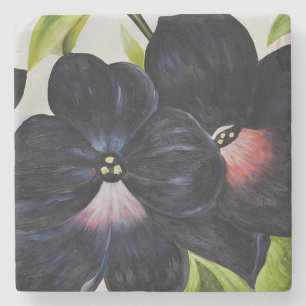 Georgia O'Keefe 1925 Black and Lila Petunias Stenunderlägg