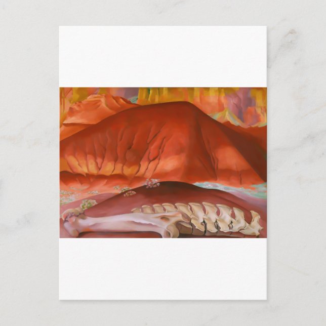 georgia o'keeffe art vykort (Framsida)