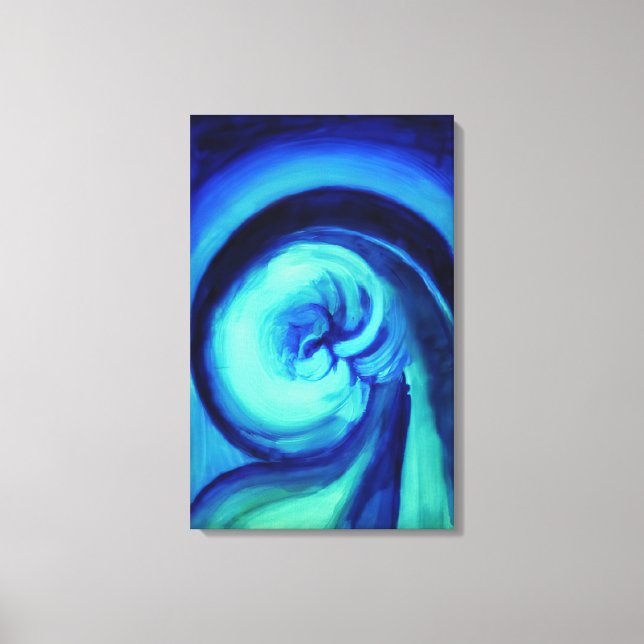 Georgia O'Keeffe - Blue I Canvastryck (Framsida)