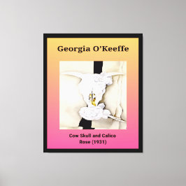 Georgia O'Keeffe: Cow Skull och Calico Ro (1931) Canvastryck